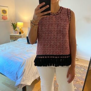 Tweed Inspired Sleeveless Top